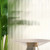 Privacy Window Film Reeded Glass Window Film Non-Adhesive Frosted Glass Window Film Sun Blocking Window Film Heat Control UV Blocking for Home Office,17.5 X 118 Inches,Translucent