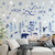8 Sheets Winter Forest Wall Stickers Nursery Snowflake Wall Decals Dreamy Rustic Woodland Forest with Pine Tree Deer Peel and Stick Wall Stickers Snowflake Decor for Winter Wall Decor