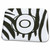 3dRose Black and White Zebra Print Stripes Monogram Letter O - Dish Drying Mats (ddm-312261-1)