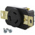 AC WORKS Flush Mount Industrial Locking Grade Receptacle (NEMA L8-20R)