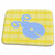 3dRose Baby Ladybug in Blue over Pale Lemon Gingham - Dish Drying Mats (ddm-219485-1)