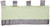 Baby Doll Bedding Croco Minky Window Valance, Grey/Sage