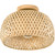 Capslapd Bamboo Rattan Light Fixtures Handmade Boho Semi Flush Mount Ceiling Light Fixtures Mini Chandelier for Kitchen,Bedroom,Kids Room,Corridor Passway,Hallway,Entryway