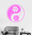 Vinyl Wall Decal Yin Yang Lotus Yoga Meditation Buddhism Art Mural Stickers (ig3107) Matte Black