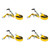 KEEPER 47222 2" x 27' Side-Loading Ratchet Tie-Down with J Hooks, 4 Pack - 3,333 lbs. Working Load Limit and 10,000 lbs. Break Strength