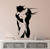 Large Vinyl Decal Love Couple Romantic Bedroom Decor Wall Stickers Mural (ig2700) Matte Black