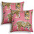 Buryeah Leopard Preppy Throw Pillow Covers Hot Pink Throw Pillow Fun Pillow Covers Leopard Print Cheetah Pillows Case for Preppy Stuff Room Decor, 18 x 18 Inch