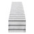 DII Zig Dobby Tabletop Collection, White Cotton Background with Embellished Stripe, Table Runner, 14x72, Black