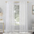 No. 918 Mallory Sheer Voile Rod Pocket Curtain Panel, 59" x 84", White