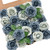 Ling's Moment Roses Artificial Flowers 25pcs Realistic Dusty Blue Fake Roses w/Stem for DIY Wedding Bouquets Centerpieces Floral Arrangements Decorations