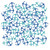 INNORU Nautical Theme Confetti Glitter, Ship Anchor Confetti, Baby Shower, Wedding, Ocean Sailing Birthday Party Table Decorations Paper Scatter, 120pcs