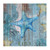 Nautical Beach Ocean Theme Underwater Starfish Wall Decals Stickers Custom Summer Sea Animals Plants Outdoors Wall Decal Vinyl Wall Art Murals Quotes for Bedroom Family Dorm Home Decorations 18in