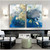 Blue Golden Modern Abstract Ocean Wall Nordic Canvas Print Painting Contemporary Art Decoration 40x60cm2pcs Frameless
