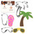 Foose Cookie Cutters Summer Beach 3 Pc Set with Recipe Card, Made in USA