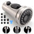 Kitchen Faucet Spray Head Replacement - Pull Down Faucet Sprayer Head with 9 Adapters, 3-Function Kitchen Sink Faucet Head, Replacement Pull Out Faucet Head, Brushed Nickel