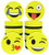 Emoji Magnetic Whiteboard Erasers Set of 12 for Dry Erase Boards - Size: 2" x 2" - Great for Kids, School, Teachers, Students, Home, Classroom, Office
