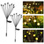 Vibera Solar Garden Lights 8 LED Firefly Lights Solar Outdoor Waterproof Solar Powered Outdoor Lights Decorative for Garden Swaying Solar Garden Lights Decorative for Pathway Patio Yard?2pack?