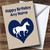 Heart Horse Blue Personalized Birthday Greetings Greetings Card