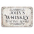Personalized Vintage Distressed Look Whiskey Tasting Room Metal Sign (12x18 Inches)