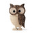 Forest Decor Wooden Owl Figurines Home Decorations - Decorative Rustic Owl Statue for Living Room - Wood Animal Figurine Night Owl Tabletop Ornaments - Hand Carved Gift for Owls Lovers - Medium