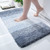 OLANLY Luxury Bathroom Rug Mat 24x16, Extra Soft and Absorbent Microfiber Bath Rugs, Non-Slip Plush Shaggy Bath Carpet, Machine Wash Dry, Bath Mats for Bathroom Floor, Tub and Shower, Blue