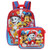 Ruz Paw Patrol Boys 16 Inch Backpack With Removable Matching Lunch Box Set (Blue-Light Blue-Red)