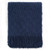 BATTILO HOME Navy Blue Throw Blanket for Couch, Soft Knit Blue Blanket, Lightweight Decorative Navy Throw with Tassel for Chair Bed Sofa, 50"x60"