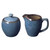 Pfaltzgraff Monroe Blue Sugar and Creamer Set, 2 Piece