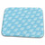 3dRose PS Beach - Aqua and White Sea Shells beach theme - Dish Drying Mats (ddm-162286-1)