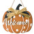 Shellwei Fall Pumpkin Welcome Sign for Front Door Wood Pumpkin Hanging Decor Thanksgiving Wooden Hanger Decorations for Autumn Harvest Farmhouse Home Decor
