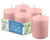 Hyoola Light Pink Pillar Candles 2x3 Inch - 4 Pack Unscented Pillar Candles Bulk - European Made