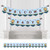 Big Dot of Happiness Baby Boy Teddy Bear - Baby Shower Bunting Banner - Blue Party Decorations - Welcome Baby