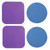4pcs Jar Opener Gripper Pads, Rubber Jar Grippers Multi-function Jar Opener for Seniors with Weak Hands Kitchen Coasters (Blue, Purple)