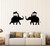 DesignToRefine Vinyl Wall Decal Indian Elephants India Hindu Stickers Mural (204ig) Sky Blue