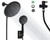 SoaShower Rain Shower Head with Handheld Spray, 9.8'' Matte Black Shower Head with hose, 3-way water diverter, 3 Setting High Pressure Shower Heads, Anti-leak Rainfall Shower Head with Holder