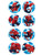 Spiderman Edible Cupcake Topper - Spiderman Edible Image - Wafer Disc 1,3'' 16uds