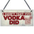 XLD Store Vodka Sign Friendship Gift Funny Alcohol Man Cave Gift Home Bar Hanging Pub Plaque