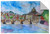 Marcus/Martina Bleichner ''Vatican Rome Italy Blue On River Tiber St.Peter II'' Removable Wall Art Mural, 12X18