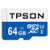 Micro SD Card 64GB, TPSON Micro SDHC Class 10 UHS-1 Flash Memory Card for Smartphone, Tablet and Camera with SD Adapter