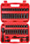 WETT 1/4" Drive Impact Socket Set, 55 Piece, SAE/Metric, Deep/Shallow, Cr-V Steel, 6 Point, (5/32"-9/16", 4-15mm) Sockets with Ratchet Handle, Extension bar, Adapter and Universal Joint