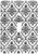 3dRose lsp_210943_1 " Black and White Diamond Damask Pattern Single Toggle Switch, Multicolor