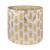 DII Polyester Storage Bin, Gold Metallic Collection Collapsible with Handles, Medium Round, Pineapple