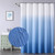 Muuyi Shower Curtain, Blue Shower Curtain, Shower Curtains for Bathroom, Waterproof Shower Curtains with 12 Hooks 72 x 72 Inches