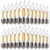 FLSNT LED Candelabra Light Bulbs E26 Base, 60 Watts Equivalent Dimmable LED Chandelier Light Bulbs, 2700K Soft White, 24 Pack