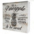 Positive Wooden Box Sign Desk Decor Retro Be a Pineapples Wood Block Plaque Box Signs with Quotes Rustic Box Sign for Home Kitchen Shelf Table Decoration (5 X 5 Inch)
