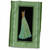 3dRose Antique bronze and green dress on black background with striped frame... - Towels (twl-30297-1)