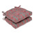 Pillow Perfect Seville Salmon Reversible Chair Pad (Set of 2)