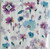 Mesafina 40-ct 13x13 Purple Blue Flower Paper Napkins | Decoupage Luncheon Dinner Napkins | Pretty Flora Cocktail Napkin