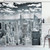 Ambesonne New York Shower Curtain, NYC Over Manhattan from Top of Skyscrapers Urban Global Culture City Panorama, Cloth Fabric Bathroom Decor Set with Hooks, 69" W x 84" L, Grey