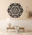 Vinyl Wall Decal Mandala Yoga Center Meditation Lotus Buddhism Stickers Large Decor (1298ig) Black S 11 in X 11.74 in